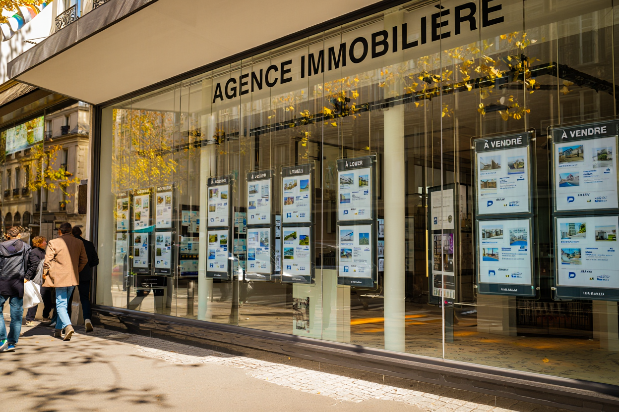 Agence immobilière française moderne