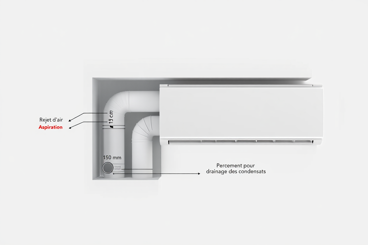 Installation climatiseur monobloc