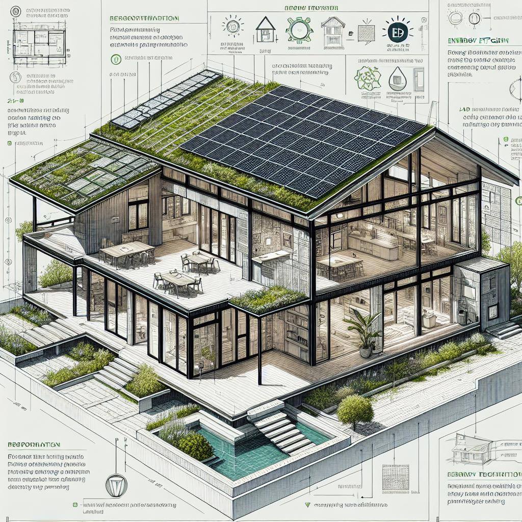 Plan de maison écologique