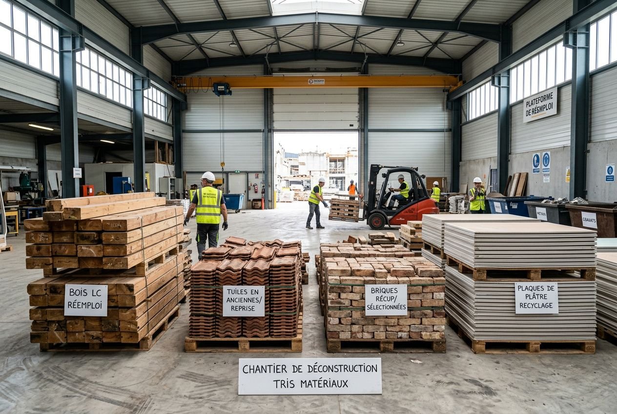 Matériaux de construction recyclés : guide et recyclage