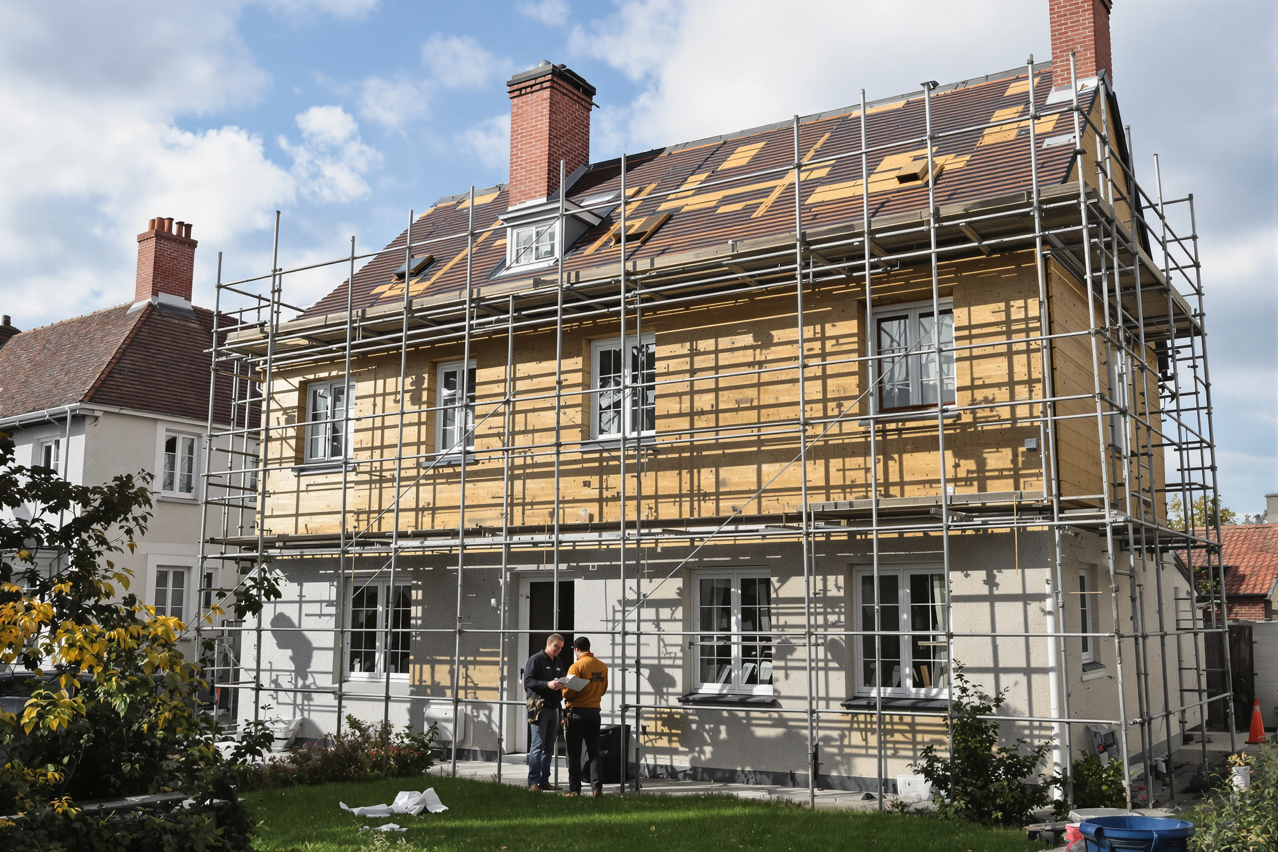 Rénovation énergétique d'une maison française avec accompagnement professionnel