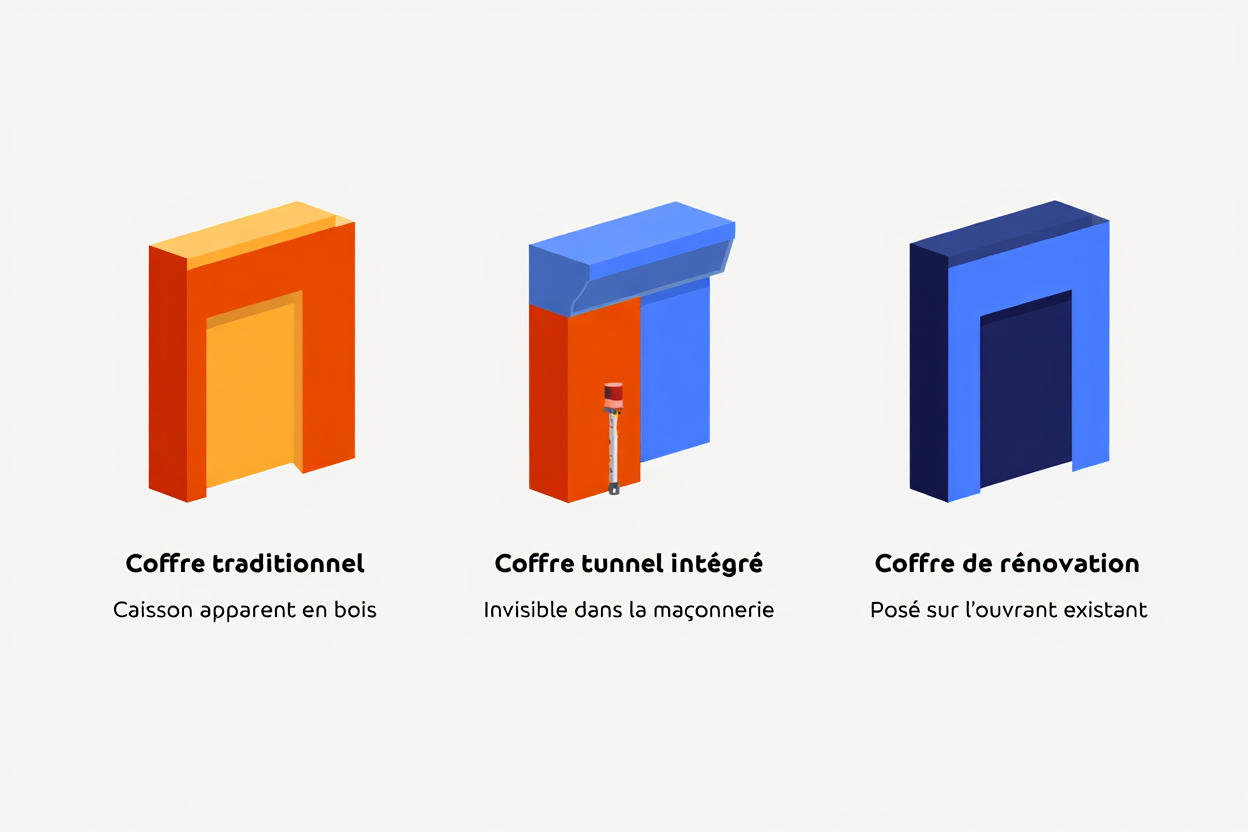 Types de coffres de volets roulants